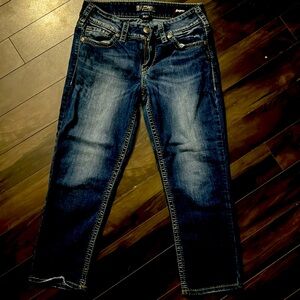 Silver suki super stretch sz 29 capri